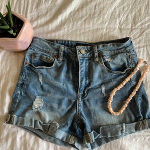 Aeropostale High Waisted Midi Shorts